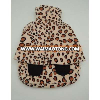 Hot water bottle 100% polyester plush feet warmer